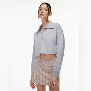 Sunday Best Cropped Fleece Polo